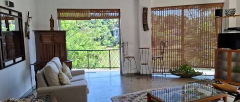 Télévision, livres, médiathèque, chaîne hi-fi