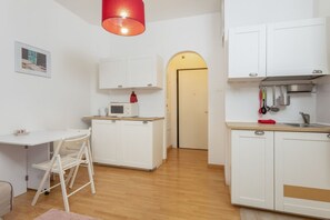 Microwave, dining tables