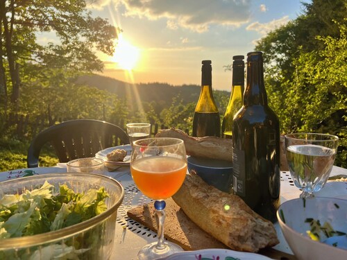 Spacieuse maison en pierre de taille nichée à la lisière de la forêt!