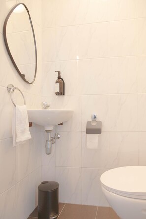 Ducha, secador de pelo, toallas