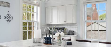 Microwave, oven, stovetop, dishwasher