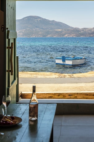 Interior. Klima Milos sea front boat house