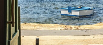  Klima Milos sea front  boat house