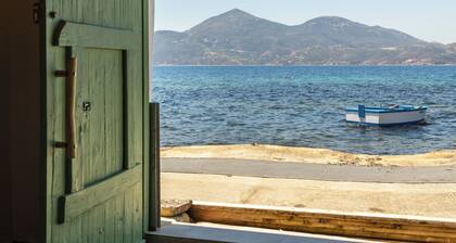 Klima Milos sea front boat house