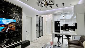 Blackout drapes, iron/ironing board, free WiFi, bed sheets