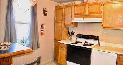 Train View a spacious 3-bedroom upstairs apartment with WiFi in Northfork