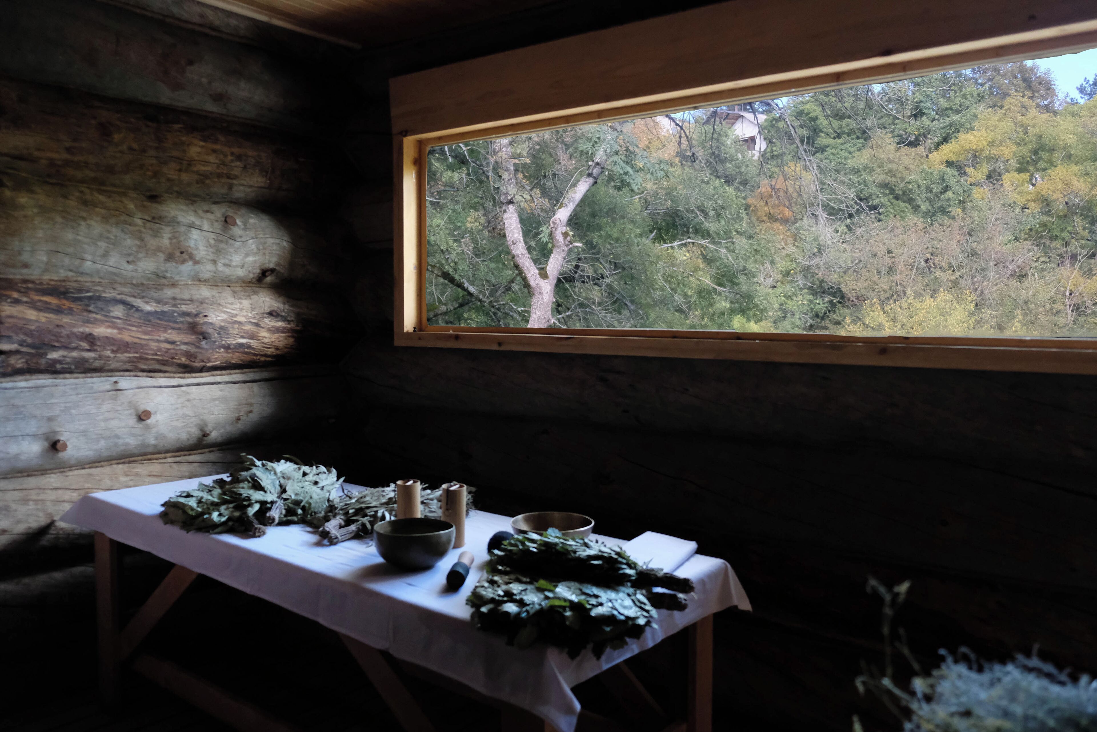 Sauna, body treatments, aromatherapy, body scrubs