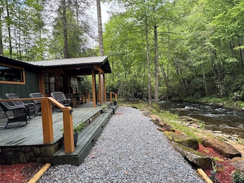 Snowbird Creek steps away from your backdoor.