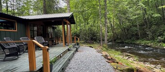 Secluded creekside home in the heart of the Nantahala Forest