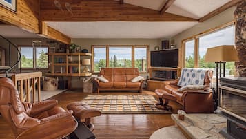 Smart TV y chimenea