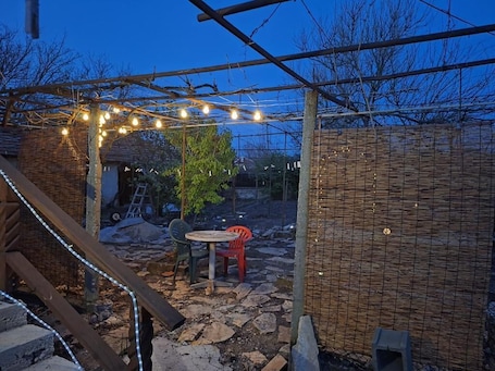 Terrace/patio. Cozy 1-bedroom apartment in charming Polski Gradets with WiFi, AC