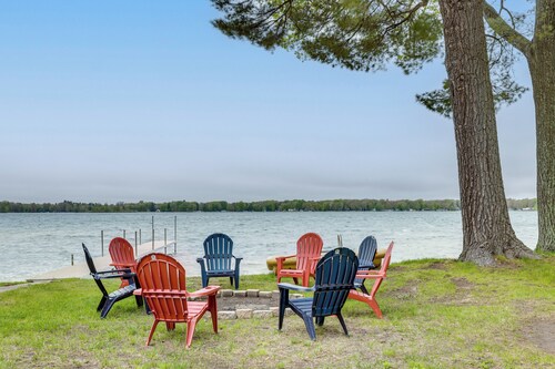 Baldwin Lakefront Home: Dock, Fire Pit & Trails!