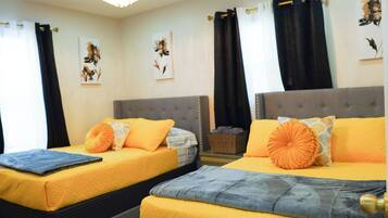 4 chambres, fer et planche Ă repasser, Wi-Fi, draps fournis