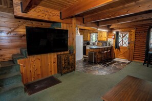 Smart TV, chimenea, reproductor de DVD, impresora