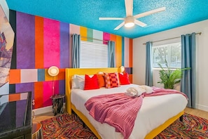 5 chambres, fer et planche à repasser, lit parapluie, Wi-Fi gratuit