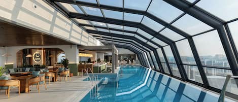 Indoor pool, seasonal outdoor pool