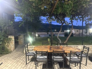 Outdoor dining - Rest, relaxation, family, fishing, healing air, swimming, river, (Dusheti, Georgia)
