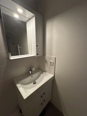 Hårtørrer, håndklæder, Sæbe, Toiletpapir