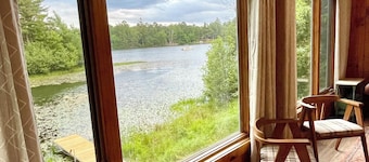 Charming Up North Waterfront Cabin with Stunning Island Views
