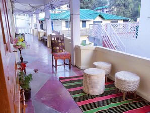 Terrace/patio - Two Private 1BHKs with Terrace & Backyard Access (Sukha)