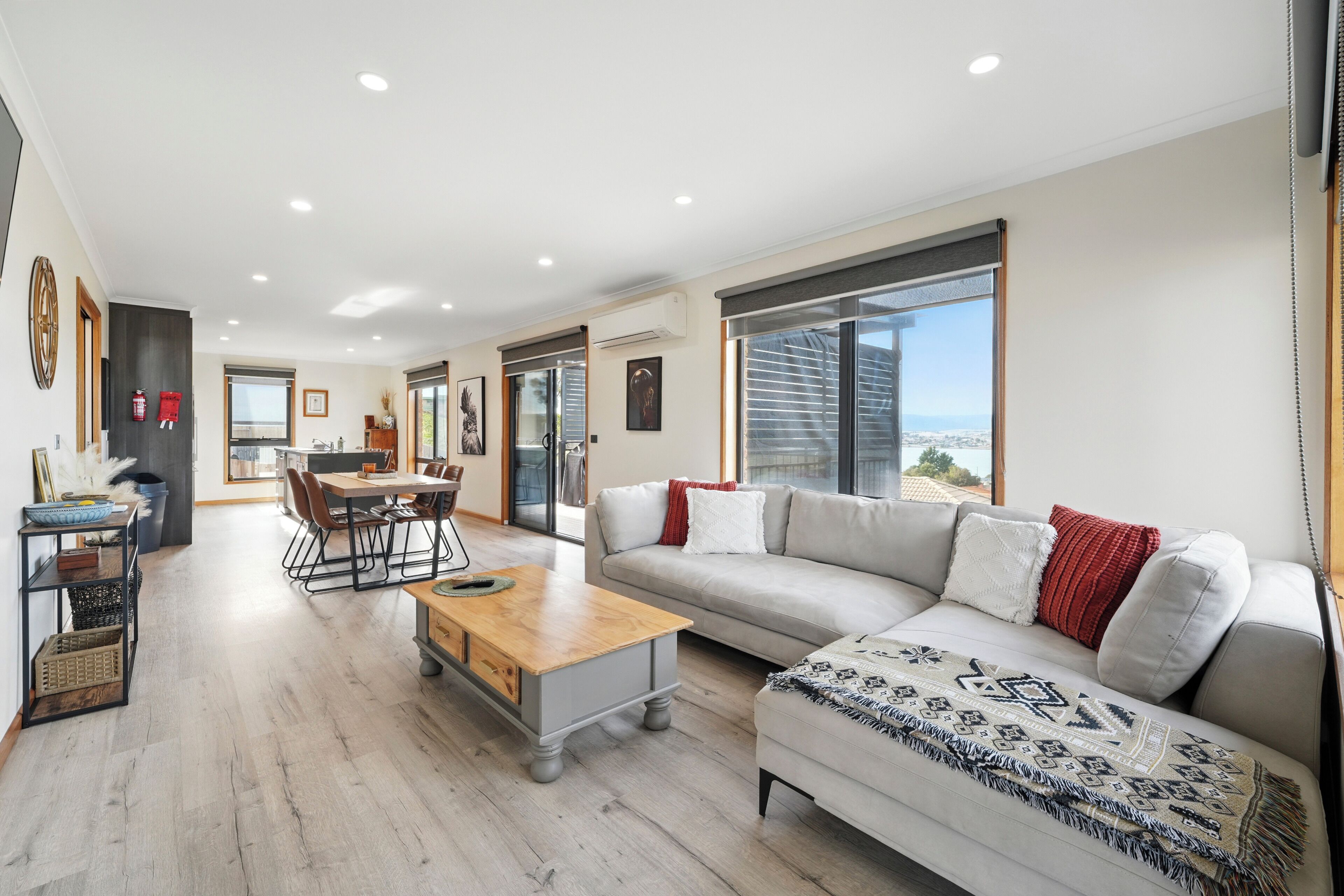 Comfort House, Bay View | Living area | 50-inch Smart TV with digital channels, Netflix, streaming services