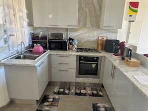Microwave, oven, stovetop