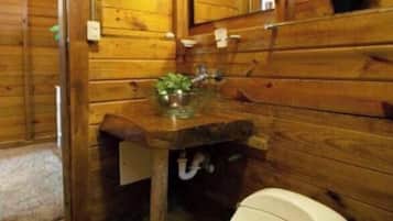 Family Bungalow, Balcony, Beach View | Bathroom
