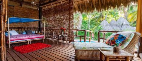 Family Bungalow, Balcony, Beach View | In-room safe, free WiFi
