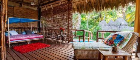 Family Bungalow, Balcony, Beach View | In-room safe, free WiFi