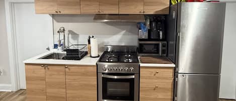 Microwave, oven, stovetop