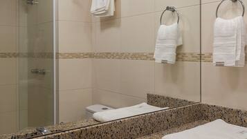 Towels, soap, toilet paper