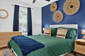 2 slaapkamers, een strijkplank/strijkijzer, wifi, beddengoed