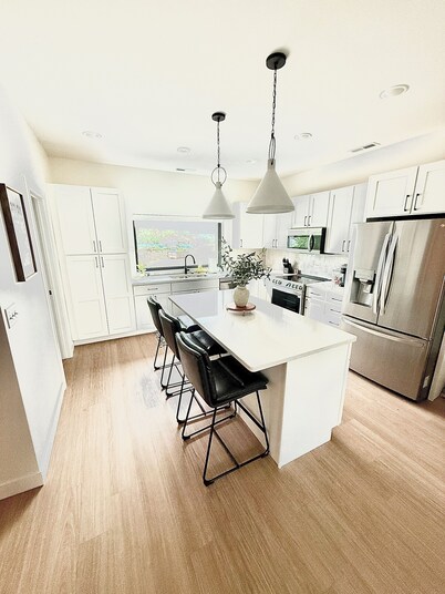 Modern 3-Story Condo Across from Arnold’s Park – Walk to Fun, Lake, & Dining!