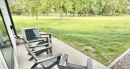 Modern 3-Story Condo Across from Arnold’s Park – Walk to Fun, Lake, & Dining!