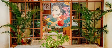 Sitteområde i lobbyen