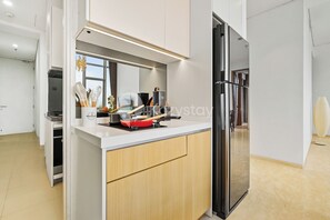 Appartement, 2 chambres, vue ville | Cuisine privée