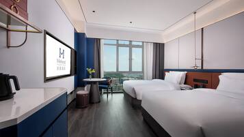 Desk, laptop workspace, free WiFi