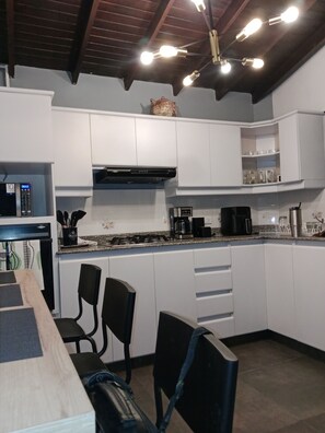 Microwave, oven, stovetop