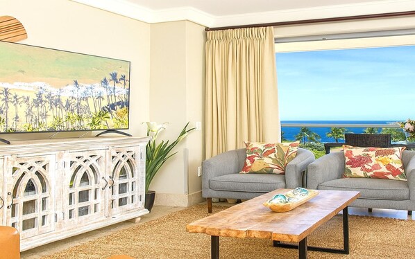 Condo (Multiple Bedrooms) | Living room | TV