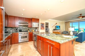 Condo (Multiple Bedrooms) | Private kitchen | Microwave, oven, dishwasher, coffee/tea maker
