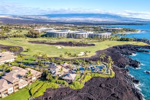 Condo (5 Bedrooms) | Exterior - Halii Kai 2 Free Rental Cars KBM Resorts Oceanfront 2-bedroom Luxury Condo On Big Island Halii Kai Resort 2 Units, 5 Bedrooms Halii Ml-1293 (Waikoloa)