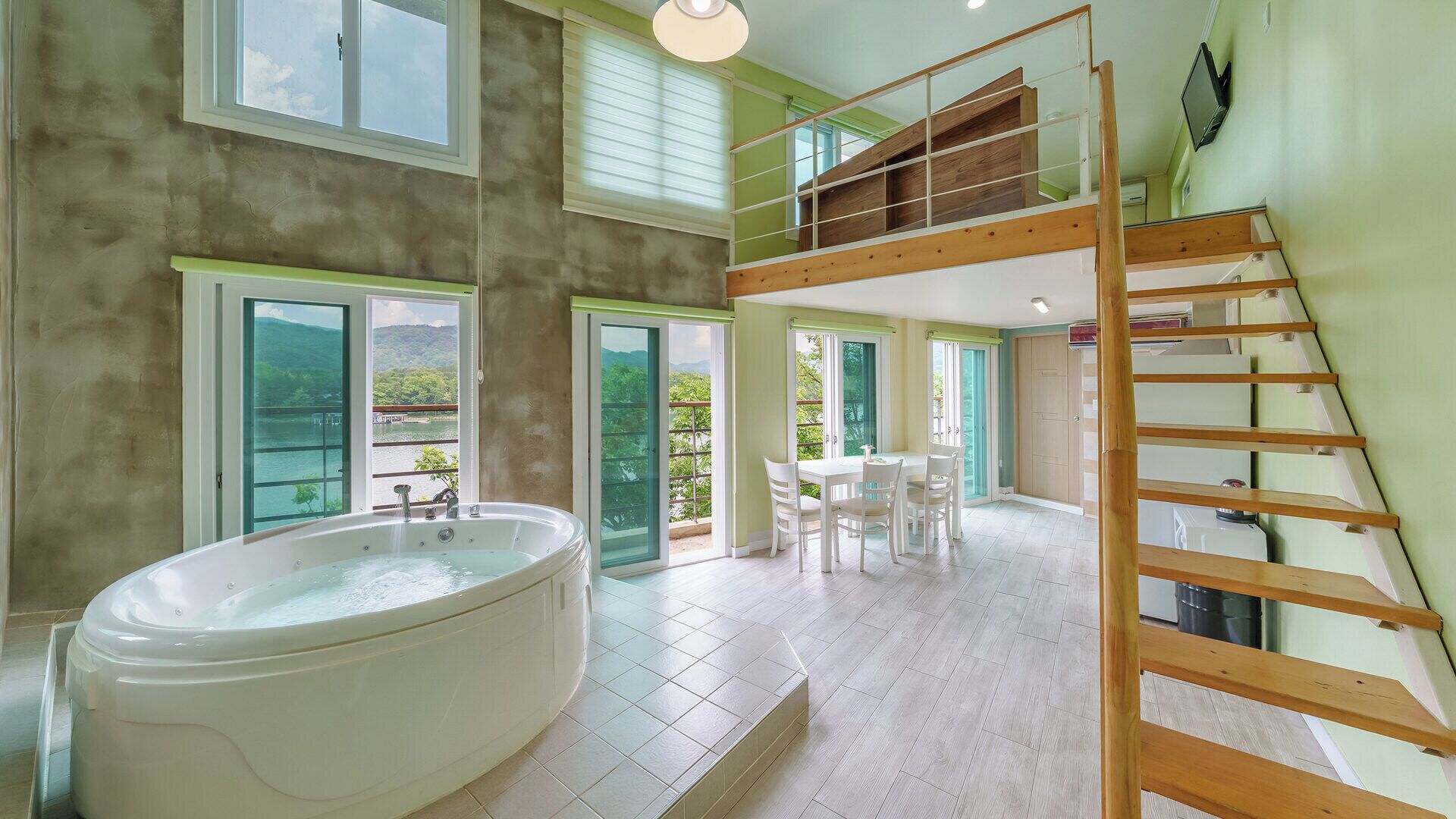 Basic-rum - 1 sovrum (Room101(River+NamiIsland View / Spa)) | 1 sovrum och gratis wi-fi