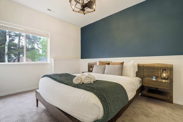 4 bedrooms, iron/ironing board, travel crib, WiFi