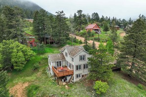 Exterior - Fallsview Cabin! Rustic Forest Escape w/ Rock Wall (Green Mountain Falls)