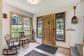 Interior - Fallsview Cabin! Rustic Forest Escape w/ Rock Wall (Green Mountain Falls)