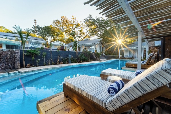 Deluxe-Doppelzimmer, Poolblick | Ausblick vom Zimmer