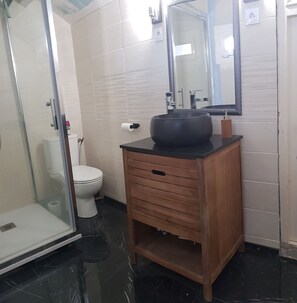 Soap, shampoo, toilet paper