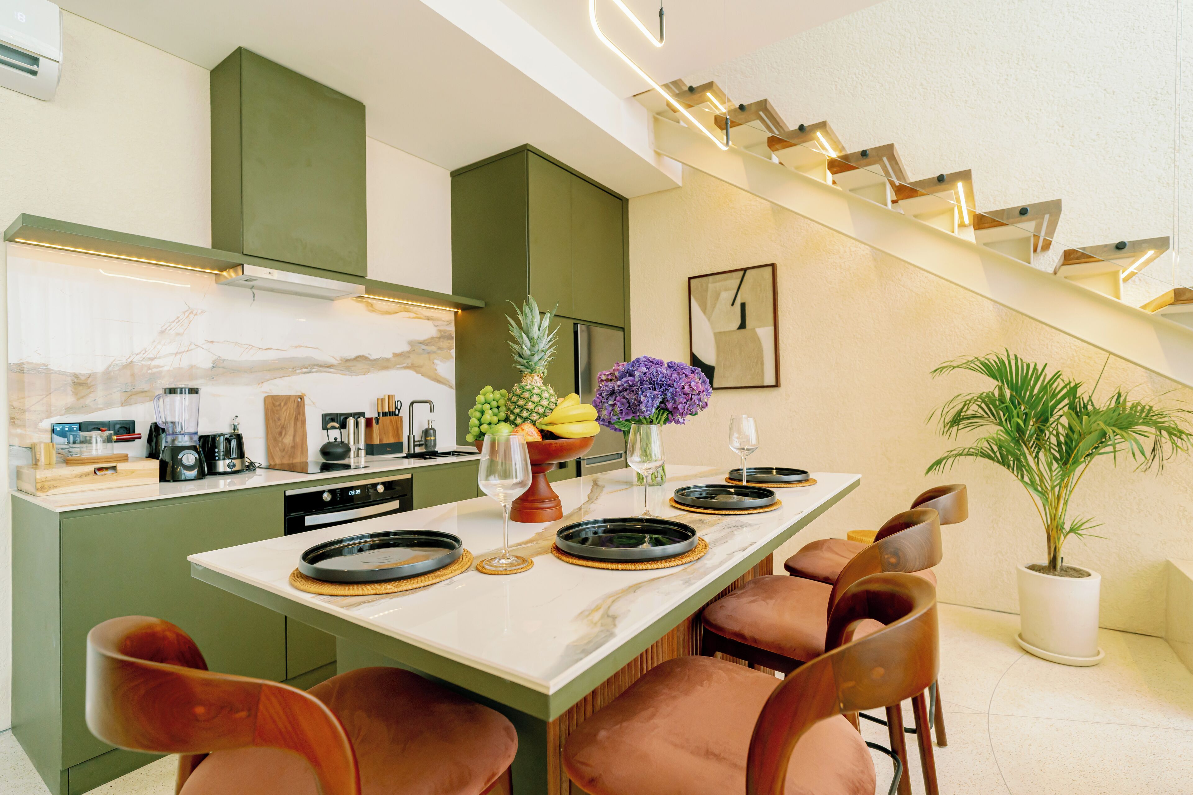 豪華別墅, 陽台, 花園景觀 | 餐廳