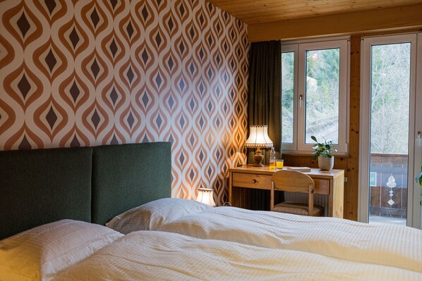 Habitación estándar doble, vistas a la montaña | Ropa de cama hipoalergénica, wifi gratis, ropa de cama