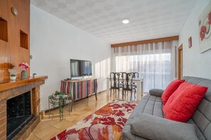 TV connectée, cheminée